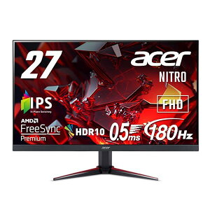�y���������z���{�G�C�T�[ Nitro �Q�[�~���O���j�^�[ 27�C���` IPS �t��HD 180Hz 0.5ms PC/PS5/Xbox X/S