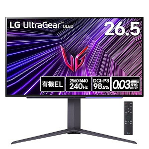 �y���������z�yVGP 2025 ���܁z �Q�[�~���O ���j�^�[ UltraGear OLED 27GS95QE-B 26.5�C���`/WQHD(2560×1440)
