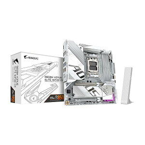 �y���������zB850M AORUS ELITE WIFI6E ICE - AMD Ryzen �p �z���C�g�F MicroATX ��ʃQ�[�~���O�}�U�[�{�[