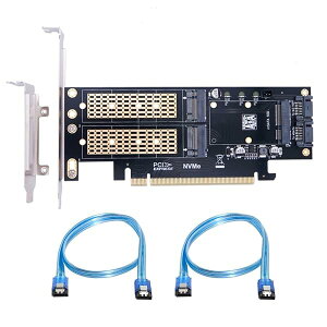 �y���������z3�C��1 M.2 NVME/NGFF/mSATA SSD to PCIe 3.0/4.0 X16 �}�U�[�{�[�h SSD �A�b�v�O���[�h�g���J