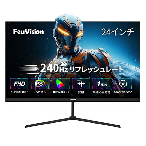 �y���������z�Q�[�~���O���j�^�[ 24�C���` FHD 1080p 240Hz IPS�p�l�� �������x1ms Adaptive Sync�Ή� PC