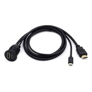 �y���������z�h�� �h�o USB-C Type-C USB 3.1 & HDMI 4K �����t���b�V���J�[���b�`�}�E���g�����P�[
