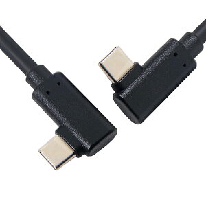 �y���������z�P�[�u�� 1.8m USB-C Type-C - Type-C�P�[�u�� Gen2 10Gbps 65W �f���A�� 90�x ���E�p�x�^�C