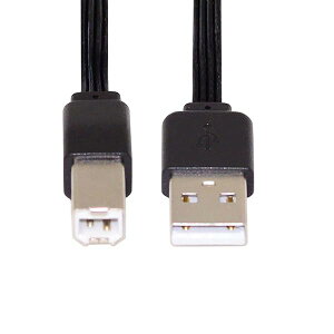�y���������z13cm USB 2.0 Type-A �I�X - Type-B �I�X �f�[�^ �t���b�g �X���� FPC �P�[�u�� �X�L���i