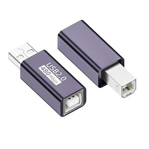 �y���������zUSB 2.0 B Type ���X - Type-A & Type-B �I�X�A�_�v�^�[ 2�p�b�N �v�����^�[�X�L���i�[