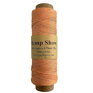 �y���������zHemp twine ���R 62m�� 2020�V���[�Y (0.5mm 25g 62m �X��FTroplcal Coral)
