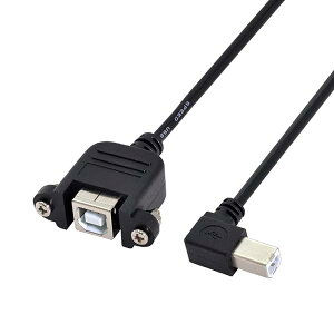 �y���������zUSB 2.0 Type B �I�X - �^�C�v B ���X �����P�[�u�� �l�W�t�� �p�l���}�E���g�p 50cm 90