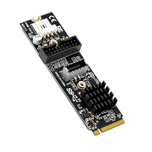 �y���������zM.2 NVME NGFF M-Key to USB 3.0 20�s��/USB 3.1 Type-E �t�����g�p�l���\�P�b�g ���C���{�[�h