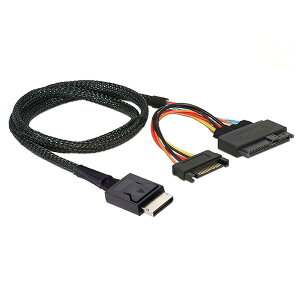 �y���������zPCIe 4.0 SFF-8611 to SFF-8639 �P�[�u�� SATA�d���t�� U.2 SFF-8639 NVME SSD �}�U�[�{�[�h ����