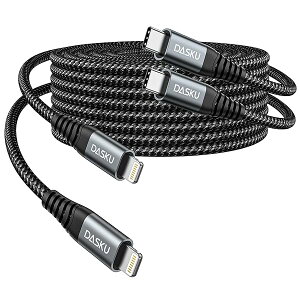 �y���������ziPhone �[�d�P�[�u�� �^�C�vC 1M 2�{ ���C�g�j���O�P�[�u�� USB-C MFi�F�� USBC Lightning