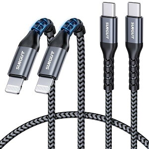 �y���������zUSB-C Lightning�P�[�u�� 0.5M 2�{�Z�b�g�yMFi�F�؎擾�z �^�C�vc ���C�g�j���O�P�[�u