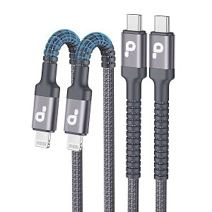 �y���������zUSB-C Lightning�P�[�u�� 3M 2�{�Z�b�g �^�C�vC iPhone �[�d��P�[�u�� MFi�F�� �i�C����