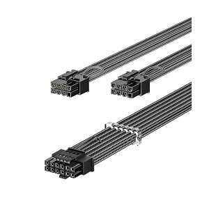 �y���������zPCIe 5.0�d���P�[�u��70cm - RTX 4070 4080 4090�p16pin(12+4) 12VHPWR�R�l�N�^-2x8pin(4+4) PCI-e�I