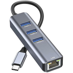 �y���������zUSB C �L��LAN�A�_�v�^�[�A 4-in-1 USB Type C �L��LAN�ϊ��A�_�v�^�[ �y3��USB-A 3.0�|