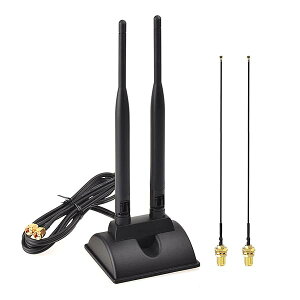�y���������zNGFF M.2 �A���e�i �L�b�g 6dbi RP-SMA�I�X�f���A���o���h �A���e�i +�P�[�u�� 25cm 2�{