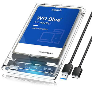 �y���������z2.5�C���` HDD / SSD �P�[�X USB3.0 �n�[�h�f�B�X�N�P�[�X UASP�Ή� 5Gbps�]�� 6TB�i9.5mm