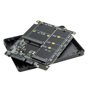 �y���������zmSATA Mini SATA/M.2 NGFF SSD to SATA 2.5�C���`�n�[�h�f�B�X�N�P�[�X�G���N���[�W�� (NVME