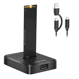 �y���������zM.2 SSD �O�t���P�[�X NVME��SATA���Ή� SSD�h�b�L���O�X�e�[�V���� Type-C M�L�[/B+M�L