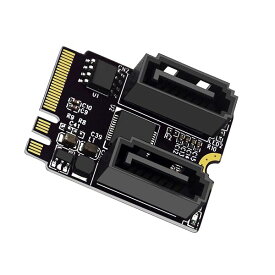 【送料無料】NGFFキーA + E PCIExpressからSATA3.06Gbpsデュアルポートアダプターコンバーターハード