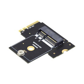 【送料無料】PCI Express NGFF キー A+E オス - メス ロープロファイル 90度 直角アダプター 延長カ