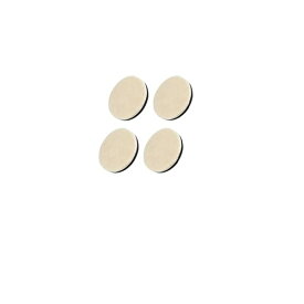 【送料無料】ポリッシャーバフ 4個セット 研磨バフ 80mm 細目 マジックテープ式 車磨き用