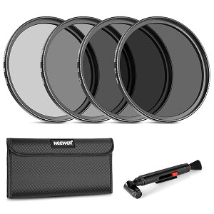 �y���������z55mm ND�����Y�t�B���^�[�L�b�g: ND2 ND4 ND8 ND16�A�����Y�N���[�j���O�y���A�t�B��