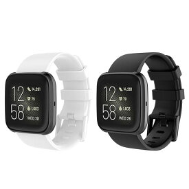 【送料無料】フィットビット ステンレス ブレスレット versa2/versa/versa lite に適用 シリコン製