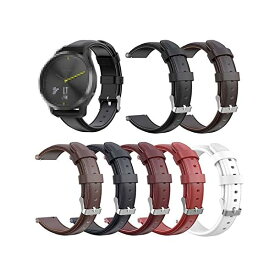 【送料無料】Garmin vivomove HR用 交換バンド 高級PUレザー 本革風レザーベルト Quick Release バンド