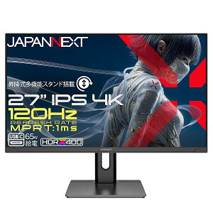 �y���������z�y.co.jp����z 27�C���` IPS�p�l������ 120Hz/1ms(MPRT)�Ή� 4K(3840×2160)�𑜓x �Q�[�~���O���j�^�[ JN-iA27G120U2-HSP HDMI2.1 DP sRGB:100% HDR400���� PS5 4K:120Hz�ڑ� VRR �������� �s�{�b �S3�T�C�Y