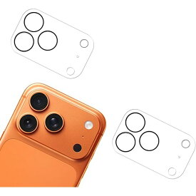 【送料無料】対応 いphone 17 Pro 用 カメラ保護 フィルム【2枚セット】 日本素材製 強化ガラス レンズカバー 保護フィルム 全40サイズ
