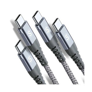 �y���������zUSB Type C �P�[�u���y2m/2�{�Z�b�g�z PD�Ή� 65W�}���[�d USB-C to USB-C �P�[�u�� �^�C�vc �[�d iPhone 17/16/15 Pro Max,iPad Pro/Air/mini6,MacBook,Samsung Galaxy S26/S25/S24/S23/S22/S21,Sony,X �S7�F �S7�T�C�Y