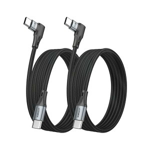 �y���������zL�� USB C to USB C �P�[�u�� 1M �y2�{�Z�b�g�z���P�[�X�Ή� 60W PD�}���[�d ���|�[�g �^�C�vc�P�[�u�� USB2.0�f�[�^�]�� Android Auto/Carplay�Ή� ���ϋv�i�C�����҂� Type-C �S1�F �S5�T�C�Y
