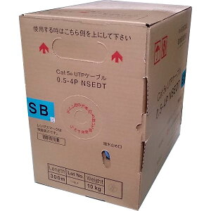�y���������zCat5e�@LAN�P�[�u���i300m�����j�@NSEDT 0.5mm-4P�@�� �S11�F