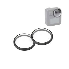 【送料無料】GoPro Maxに対応レンズカバー アクリルレンズ保護カバー 防水、防油、防塵、衝突防止レンズ（2 PCS）