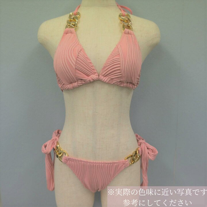 楽天市場】水着 レディース ゴールド チェーン 三角 ブラジリアン 