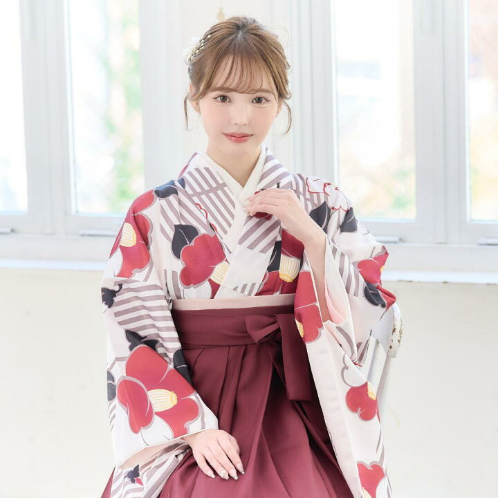 新品袴3点セット 卒業式 小学生 大学生 百合 ゆり ブラック 76BK（楽天 