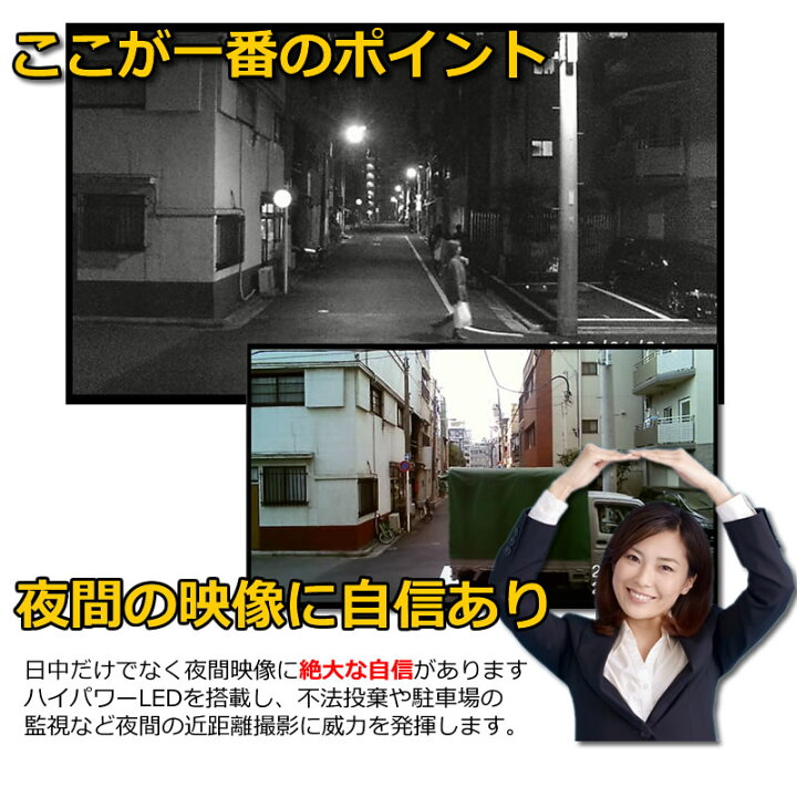楽天市場】防犯カメラ sdカード録画 屋外 ズームレンズ 防水 バレット 