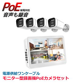 500万画素 PoE 防犯カメラ 屋外 1台セット 監視カメラ PoE 選べるカメラ1台～8台　PoEカメラ 1台セット　HDD1TB内蔵　av-poe5208m-set（HDD1TB)