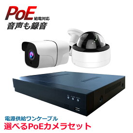 248万画素 防犯カメラ PoE 屋外 カメラ1台セット 監視カメラ PoE 選べるカメラ オールカラー レコーダー 1台セット　HDD1TB内蔵　av-poe01-set（HDD1TB) PTZカメラ