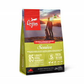 賞味期限：2026.12.31 正規品 Orijen カナダ産 オリジン シニアドッグ 2kg プレミアムフード ドッグフード 高齢犬 犬用ドライフード 総合栄養食