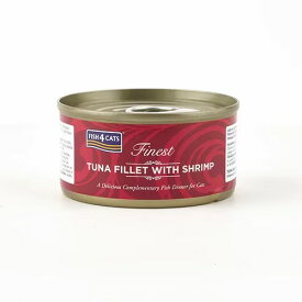 FISH4CATS フィッシュ4キャット猫缶 ツナ＆エビ TUNA FILLET WITH PRAWN 70g キャットフード ウェット ペットフード 猫用品