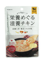 ペットの恵み365 カラダのスープ 犬用 栄養めぐる滋養チキン 50g 水分補給サポート 国産 無添加スープごはん 化学調味料 保存料 着色料不使用 南九州産鶏肉使用 ドッグフード補助食 夏の暑さ 冬の乾燥対策に 賞味期限：2026年10月