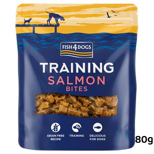 FISH4DOGS tBbV4hbO TRAINING SALMON BITES g[jOg[c T[oCc 80g p DOG g[c J