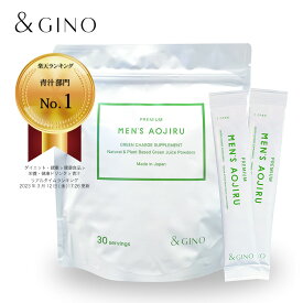 プレミアムメンズ青汁 ＆GINO（アンドジーノ）楽天市場店 青汁 乳酸菌 国産野菜 国産 男性 九州産野菜 九州産 九州産大麦若葉青汁 桑の葉 長命草 オーガニック 大麦若葉 ケール ゴーヤ 美容 あおじる ノンカフェイン 人気