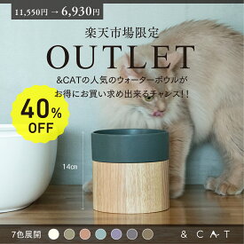 ＼限定クーポン配布中!!／【SNSで話題の猫グッズ!!】 猫 ウォーターボウル 猫 食器 水飲み 高さがある 陶器 美濃焼 日本製 倒れにくい 電子レンジ 食洗機対応 おしゃれ 猫用 フードボウル 猫用 水入れ 小型犬用 フードボウル 国産 &CAT 清潔 上質 人気 快適 長持ち 猫グッズ