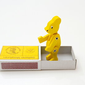 マッチ箱の黄色いクマ [DR_02906G]