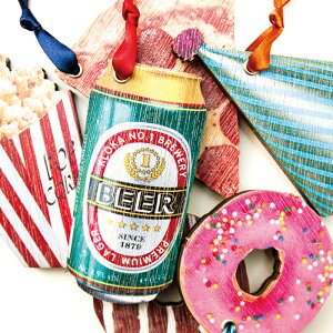 KLOKA wood ornamentuPOP partyvyؐNX}XI[ig5Zbg@r[sUz