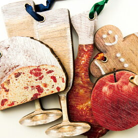 KLOKA wood ornament「Chiristmas Food&Drink Set」【木製クリスマスオーナメント5種セット　フードセット】