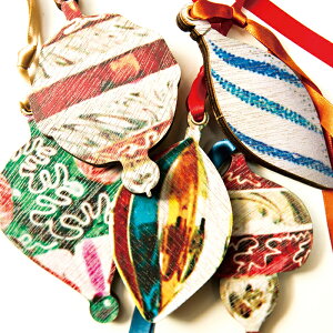 KLOKA wood ornamentuChristmas OrnamentvyؐNX}XI[ig5Zbg I[igz