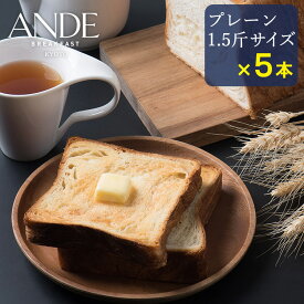 デニッシュ食パン プレーン 1.5斤サイズ ×5本セット （長期保存 京都 美味しい 詰め合わせ お取り寄せ）